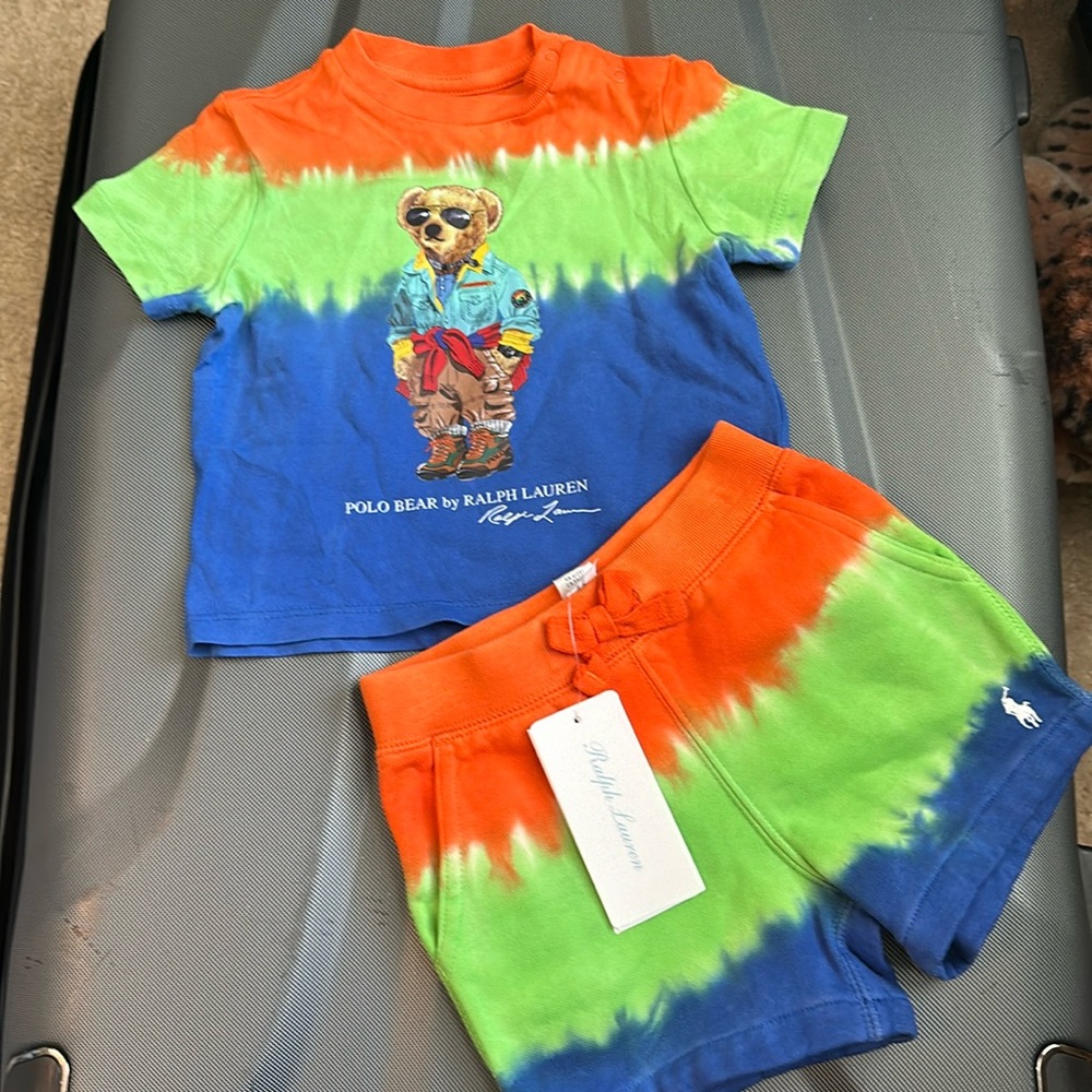 Tie dye Ralph Lauren shorts